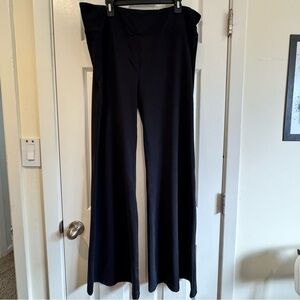 Betabrand Size 2XL Long - Black Wide Leg Pant Career Pant